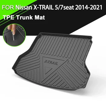 Automobilio galinio bagažinės dangčio kilimėlis Guminis TPE neslidus vandeniui atsparus krovininis įdėklas Priedai, skirti Nissan X-TRAIL 5/7 vietų 2014-2021