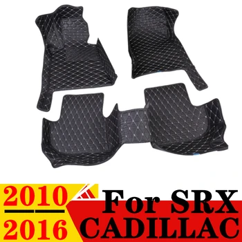 Automobilių grindų kilimėliai Cadillac SRX 2010 2011-2016 Vandeniui atsparus XPE Leather Custom Fit Front & Rear FloorLiner Cover Auto Parts Carpet