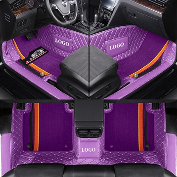 Automobilių grindų kilimėliai dvigubas pritaikytas Cadillac CTS 2003-2007 odiniai šeniliniai kilimėliai Automobilių salono aksesuarai Kilimas