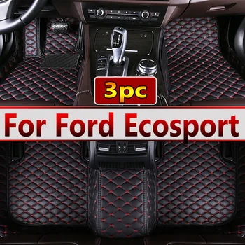 Automobilių grindų kilimėliai Ford Ecosport 2018 2019 Custom Auto Foot Pads Automobilių kilimų dangčio salono aksesuarai