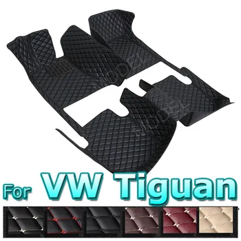 Automobilių grindų kilimėliai Volkswagen Tiguan 2009 2010 2011 2012 2013 2014 2015 2016 Auto Kojų pagalvėlės Kilimų dangtis Interjero aksesuarai