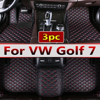 Automobilių grindų kilimėliai Volkswagen VW Golf 7 7.5 GTE GTD GTI 2012~2020 kilimai odiniai kilimėliai kilimėliai Trinkelės Salono dalys Automobilių aksesuarai