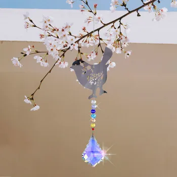 Bird Modern Pendant Charm Suncatcher Car Crystal Rainbow Decoration & Hangs Belle ornament