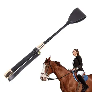 Black Crop for Horse Anti-Slip Grip Horse Whip Stable And Patvarus jodinėjimo pasėlis žirgų lenktynių įrankiui