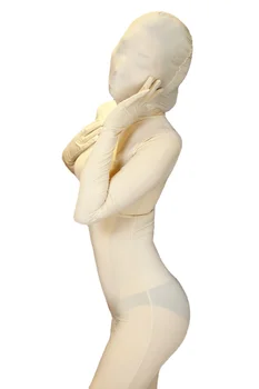 (Black07) Ledo šilkas Itin plonas ir skaidrus viso kūno vientisas šilkinis smėlinukas Moteriškas fetišas Zentai kostiumas su užtrauktuku