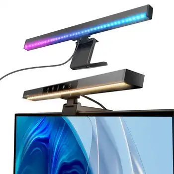 BM-CS1 RGB foninio apšvietimo kompiuterio monitoriaus lempa bepakopis ekranas pakabinama šviesos juosta namų biuro stalui su atminties funkcija