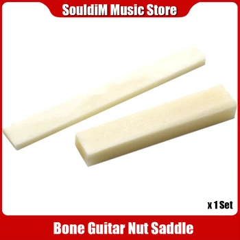 Bone Guitar Nuts Saddle Blank For Electric Bass Acoustic Classic Guitar Mandolin Banjo Ukulele