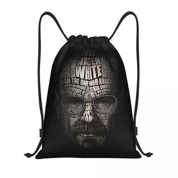 Breaking Bad Walter White Drawstring Backpack Sports Gym Bag for Men Women Heisenberg Shopping Sackpack