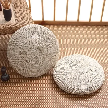 Budos meditacijos garbinimas Įlankos lango kilimėlis MeditacijaTatami grindų kilimėlis Futono sėdynės šiaudų kilimėlis meditacijos kilimėliui