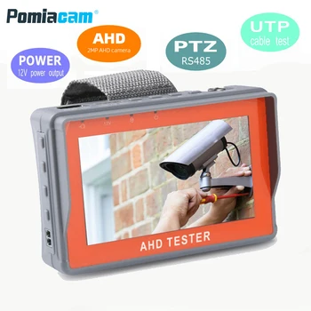 CCTV testerio monitorius 4.3Inch HD AHD 8MP analoginės kameros testavimas PTZ UTP kabelių testeris 12V1A išvestis IV7A
