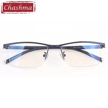 Chashma Progresyvūs akiniai Rėmelis Kokybiški akių akiniai Rėmelis Pusiau apvadas Vyriški optiniai akiniai Spektaklis receptiniams lęšiams