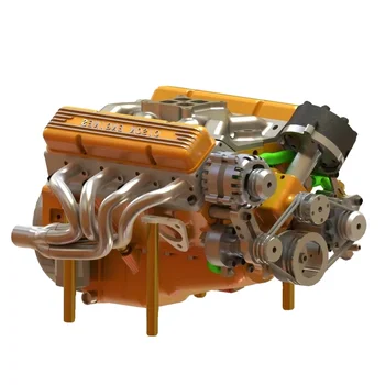 CISON OHV V8 mažo bloko benzininių variklių modelių rinkiniai 4 taktų 44cc vandeniu aušinamas 1/6 mini V8 variklis 