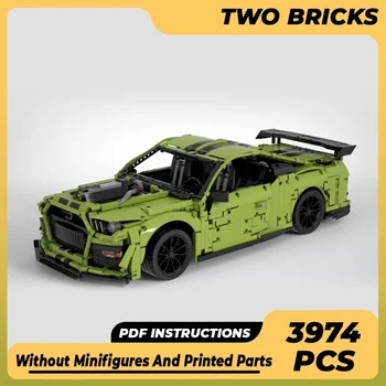 City Supercar Model Moc Building Bricks Speed Champion GT500 RC Technology moduliniai blokai Dovanos Kalėdiniai žaislai 