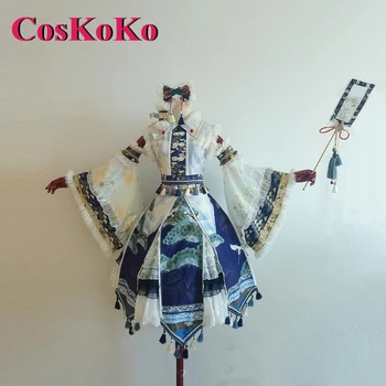 CosKoKo [Individualizuota] Kochiya Sanae Cosplay anime žaidimas Touhou projekto kostiumas Saldi prabangi oficiali suknelė Moterų vaidmenų žaidimo drabužiai