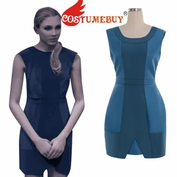 CostumeBuy žaidimo žaidimas Detroitas tampa žmogumi Chloe Cosplay kostiumas suaugusioms moterims puošnus mėlynos suknelės kostiumas L920