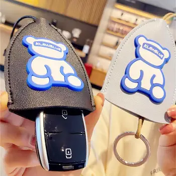 Creative Pull Out Key Sleeve Cute Cartoon Leather Large Cute Talpa Not-Easy Slip Keychain Leather Car Key Case Cover