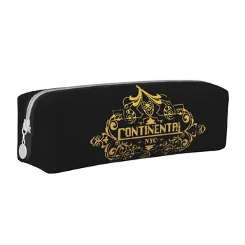 Creative The Continental Hotel Pencil Case John Wick Pencil Pouch Pen Box for Student Large Storage Bags Office Gift Stationery