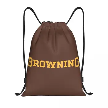 Custom Browning užtraukiamas krepšys apsipirkimui Jogos kuprinės Vyrai Moterys Sporto sporto salė Sackpack