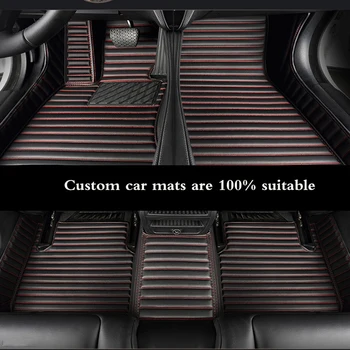 Custom Car Floor Kilimėliai Citroen visiems modeliams C4-Aircross C4-PICASSO C5 C6 C2 C-Elysee C-Triomphe C4 auto priedai