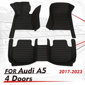 Custom Car grindų kilimėliai AUDI A5 Sedan(Keturios durys)2017-2023 18 19 20 21 22 pėdų Trinkelės automobilių kilimų salono aksesuaras