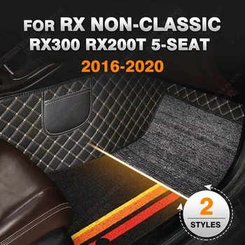 Custom Double Layer Automobilių grindų kilimėliai LEXUS RX serijai 2016 2017 2018 2019 2020 pėdų kilimų interjero aksesuarai