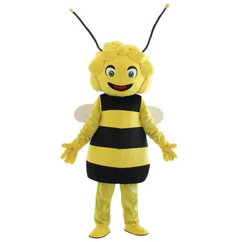 Custom Stuffed Plush Human Doll Costume Unisex Cosplay Cartoon Talismanų kostiumai Display Style Creative Bee Drabužių dizainas