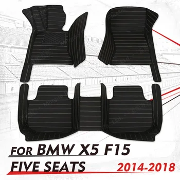 CustomCar grindų kilimėliai BMW F15 X5 2014 2015 2016 2017 2018 auto foot Pads auto carpet cover
