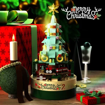 D2 2024 Naujos kalėdinės dekoracijos dovanos vaikams Kalėdų eglutės blokas 