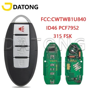 Datong World Car Remote Key for Nisan Versa Sentra Leaf 2013-2019 285E3-3AA0A CWTWB1U840 ID46 315MHz pakaitinė intelektualioji kortelė