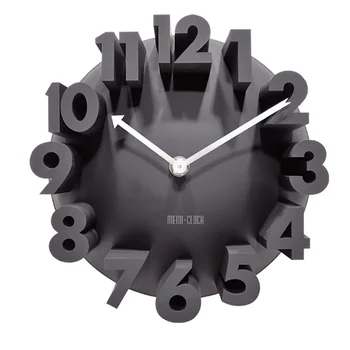 Dekoratyvinis didelis skaitmeninis 3D sieninis laikrodis Šiuolaikinė baterija veikia apvaliai Lengvai skaitomi vidiniai sieniniai laikrodžiai namų virtuvės biuro dekorui