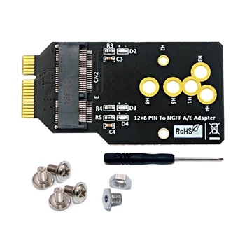 Desktop Wireless Card WIFI6 modulis į 12+6 PIN adapterio plokštę, skirtą AX200/201/210 WIFI6 moduliui