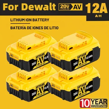 Dewalt DCB200 20V 12000mAh ličio pakeitimo baterija Dewalt 18V DCB184 DCB200 DCB182 DCB180 DCB181 DCB182 DCB201 DCB20