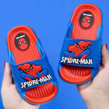 Disney vaikų animacinis filmas Sandalai Namų šlepetės Vasaros vonios kambarys Minkštas dugnas Nuo slydimo apsaugantys berniukai Raudoni batai 24-41 dydis