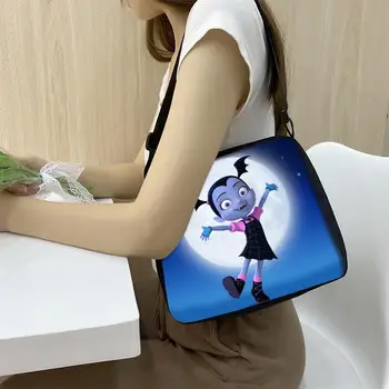 Disney Vampirina animacinis filmas Rankinės Moterys Priežastiniai krepšiai per petį Kryžminis krepšys Merginos Madingi nešiojami krepšiai Dovana