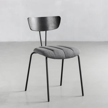 Dizaineris Virtuvė Valgomojo kėdės Akcentas Valgomasis Svetainė Odinė medinė kėdė Biuro akcentai Chaises Salle Manger baldai