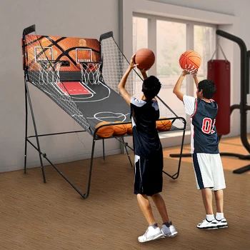 Dual Shot Arcade Basketball Basketball Arcade Game Indoor With Led Electronic Scorer And Timer Arcade Basketball Fun At Home