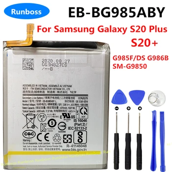 EB-BG985ABY 4500mAh pakaitinė baterija Samsung Galaxy S20 Plus S20Plus S20+ G985F/DS G986B SM-G9850 Mobiliųjų telefonų baterijos