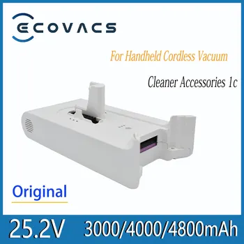 Ecovacs originalūs rankinio belaidžio dulkių siurblio priedai 1c SCWXCQ02ZHM keičiama baterija atgal 25.2V 3000/4000/4800mAh