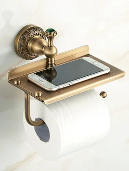 Europos senovinis mobiliųjų telefonų laikiklis tualetinio audinio dėžutė tualetinio popieriaus laikiklis tualetinio popieriaus laikiklis tualetinio popieriaus laikiklis be perforavimo