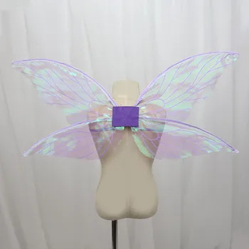 Fairy Butterfly Sheer Wings Dress Up Angel Halloween kostiumų rekvizitai vaikams Mergaitės Moterys Kelios spalvos