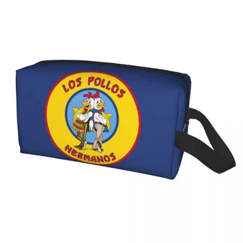 Fashion Breaking Bad Los Pollos Hermanos Travel Toiletry The Chicken Brothers Makeup Cosmetic Bag Beauty Storage Dopp Kit