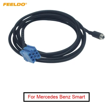 FEELDO 10vnt automobilio radijo garso stereofoninis 8 kontaktų 3,5 mm lizdas AUX įvesties adapteris Mercedes Benz Smart 450 AUX kabeliui #FD6200