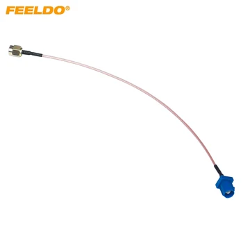 FEELDO Mėlyna FAKRA C tipo vyriškas kištukas į SMA Male GPS antenos adapterio kabeliui naudojant RG316 Coax