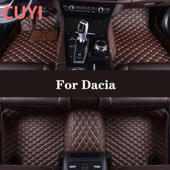Full Surround Custom Leather Car Floor Kilim for Dacia Duster Logan Sandero Dokker Car Accessories