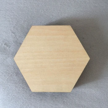 Geometriniai mediniai padėkliukaiHexagonal Wood Coaster
