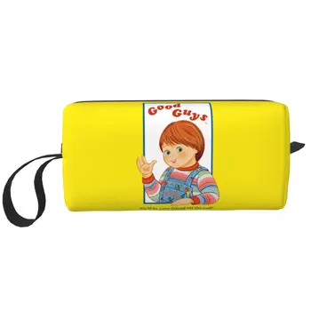 Geri vaikinai Chucky makiažo krepšys Moterys Kelionių kosmetikos organizatorius Kawaii Vaiko žaidimas Lėlių laikymas Tualeto reikmenų krepšiai Dopp rinkinio dėklo dėžutė