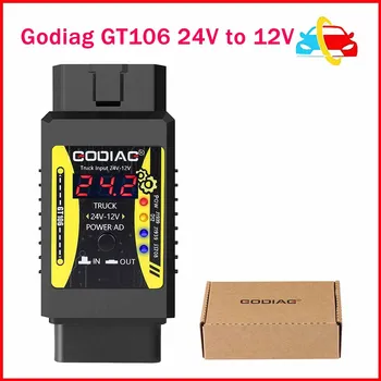 Godiag GT106 24V to 12V Heavy Duty Truck Adpter for X431 easydiag/ Golo Carcare/ Thinkcar2/Thinkdiag/GOLO/ DBScar II