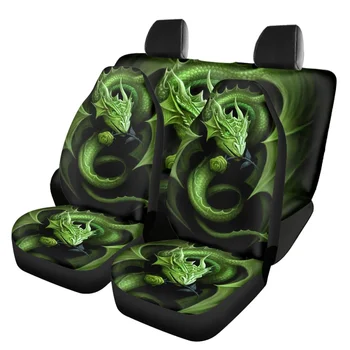 Gothic Dragon Print Universalus automobilinės sėdynės užvalkalas moterims Vyrai Four Seasons Travel Stretch Neperšlampama priekinė galinė pagalvėlė