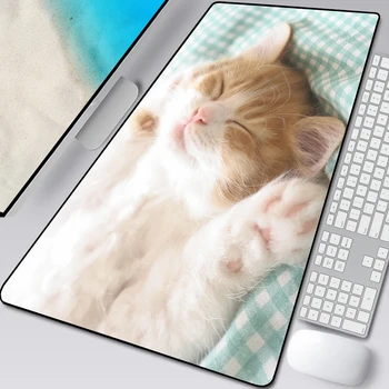Gražus mielas spausdinimas XXL pelės kilimėlis stalo kilimėlis Anime kilimėlis Kompiuterio grotuvas Žaidimų žaidėjas Pelės kilimėlis PC klaviatūra Kilimėliai katei