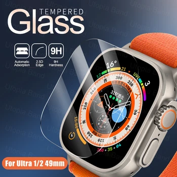 Grūdintas stiklas, skirtas Apple Watch Ultra 49 mm ekrano apsauga nuo įbrėžimų, skirta Apple Watch Ultra 2 išmaniųjų laikrodžių priedams